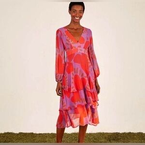 Farm Rio size x-small midi heart dress